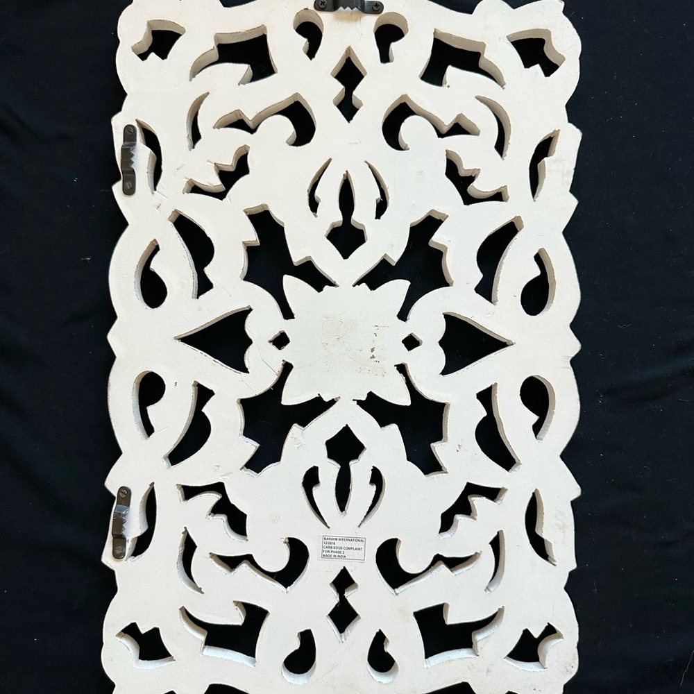 Intricate Cream Wall Art Panel - Picture 2 of 16